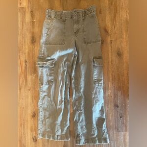 Abercrombie Girls Army Green Cargo Pants 13/14 Short